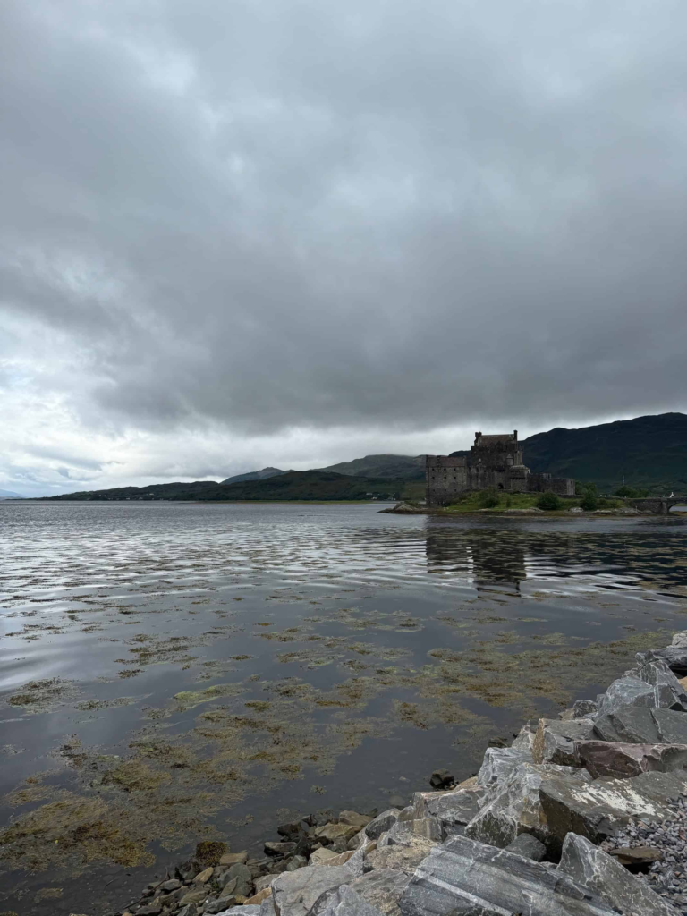 Eilean Donan Castle, view from the parking lot