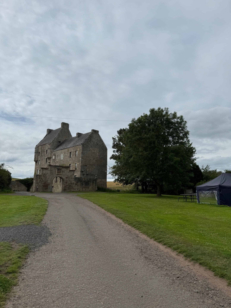 A view of Midhope Castle in Scotland