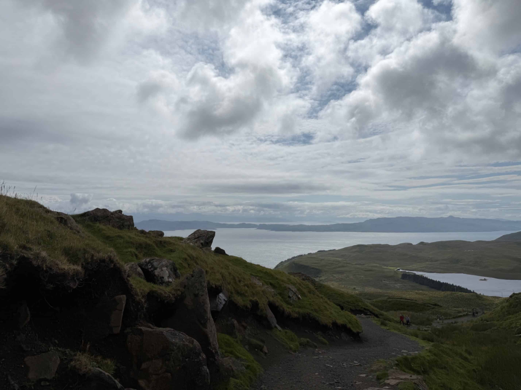 Beautiful views of the water from the Old Man of Storr Hike