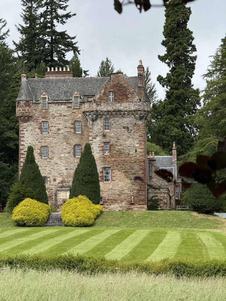 A view of Castle Leod, a nearby trip from family friendly Inverness