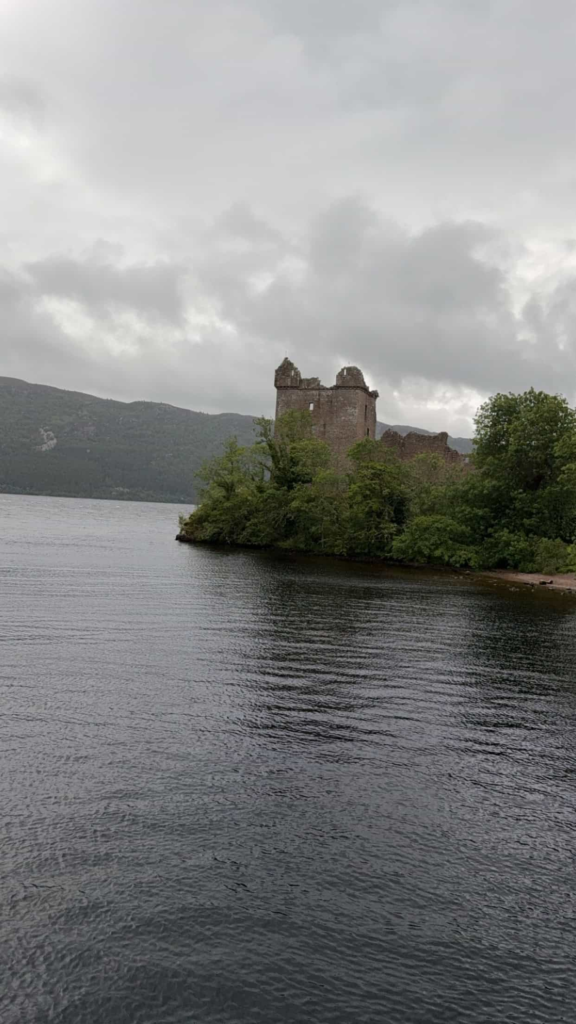 Urquhart Castle View From Loch Ness Cruise, nearby family friendly Inverness