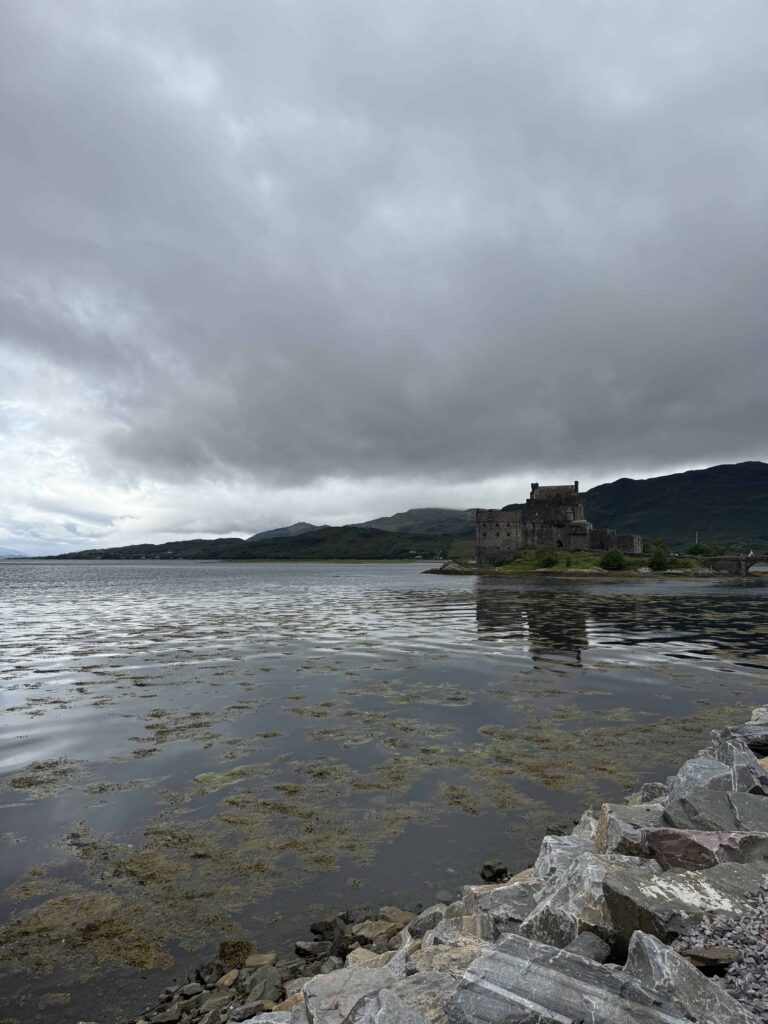 A view of Eilean Donan Castle from the water